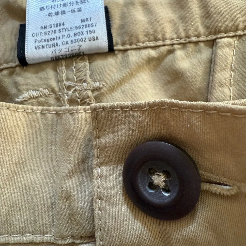 Patagonia Gi III Pants Mens 35 Tan Khaki Hiking Outdoor Travel Performance - Picture 7 of 11